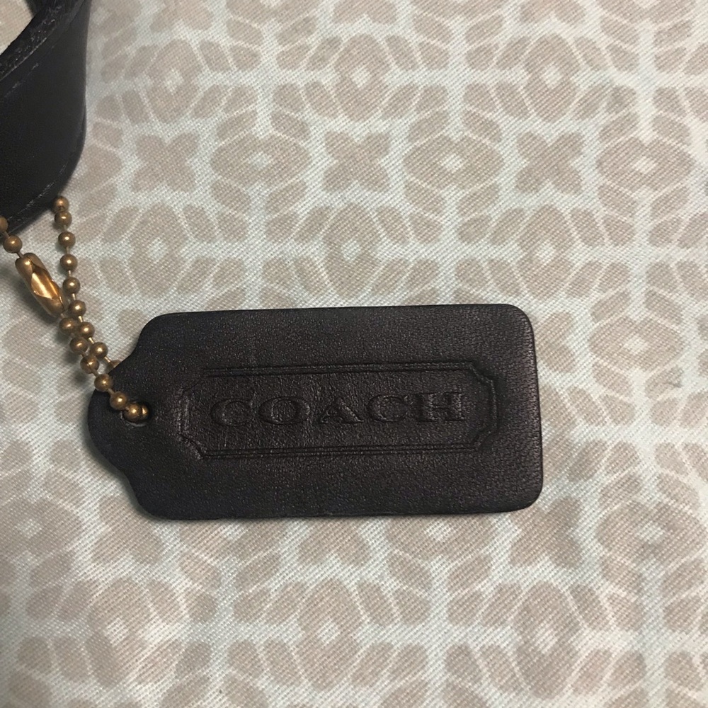 Authentic Coach small black leather backpack